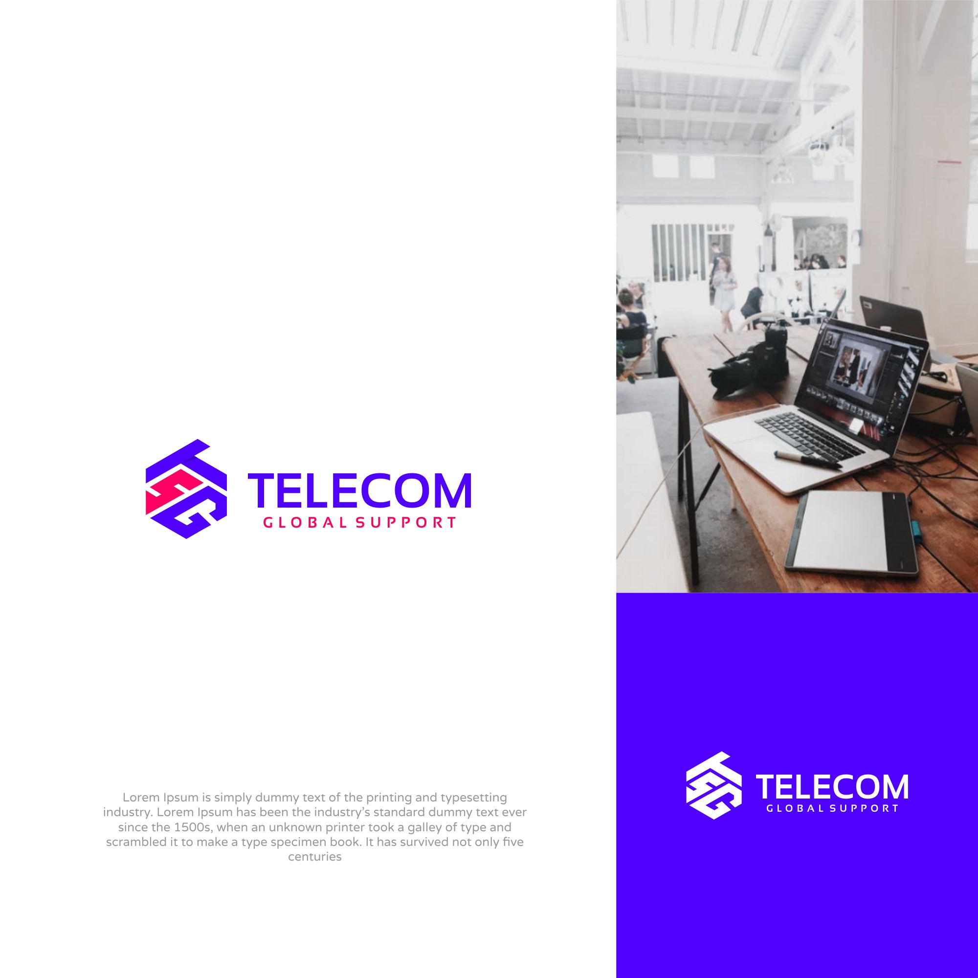 Logo Design by SigmaStudio for Telecom Global Support  | Design #28871085