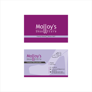 business card for a shoe shop | Design de Carte de Visite par Grahpica