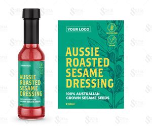 Salad Dressing Bottle Design | Graphic Design by SofiaDesignStudio