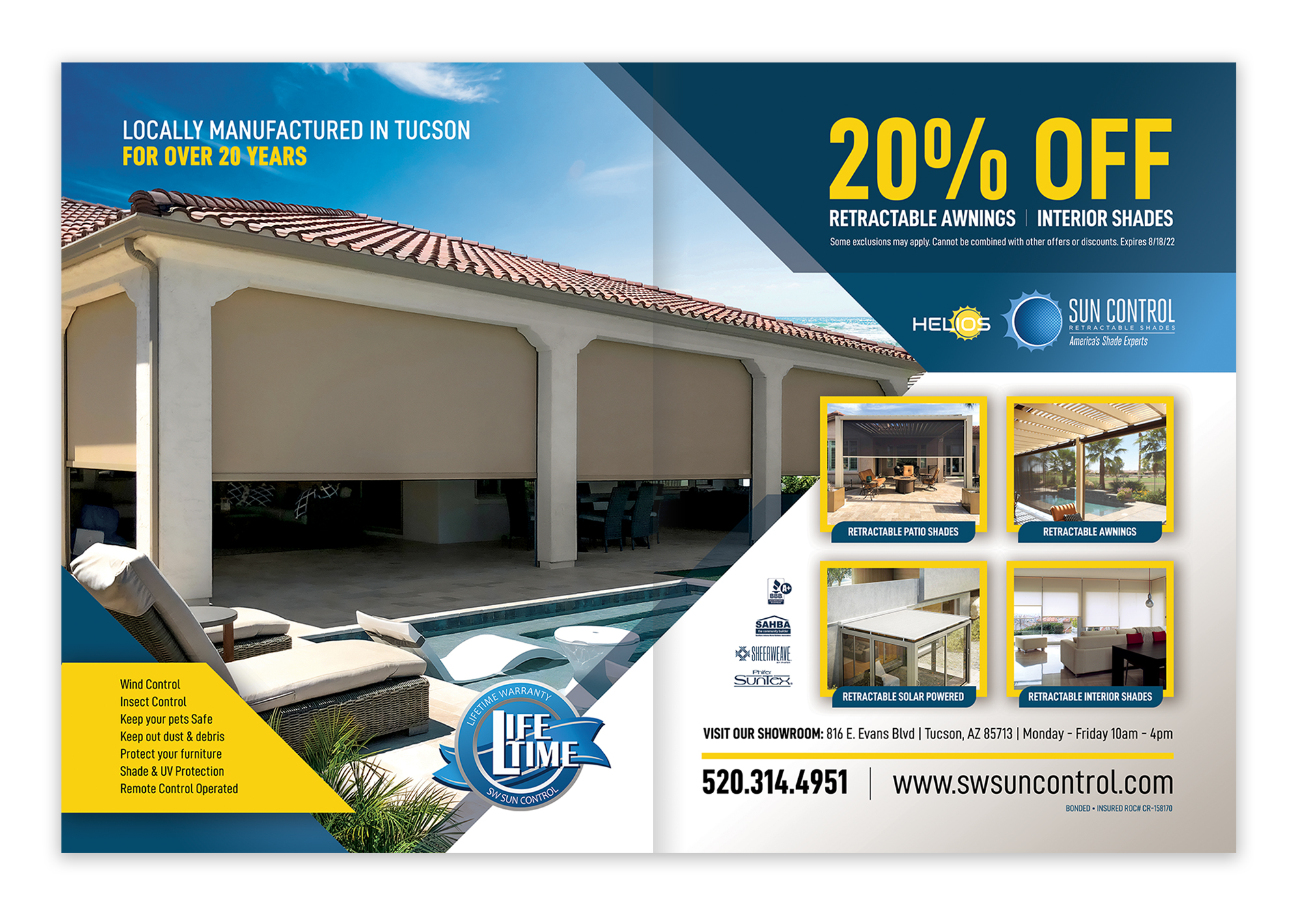 Advertisement Design by ELOISE LIND for Sun Control Retractable Shades | Design #28895833