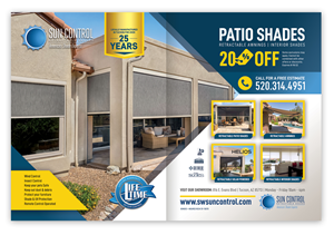 Advertisement Design by ELOISE LIND for Sun Control Retractable Shades | Design: #28910414