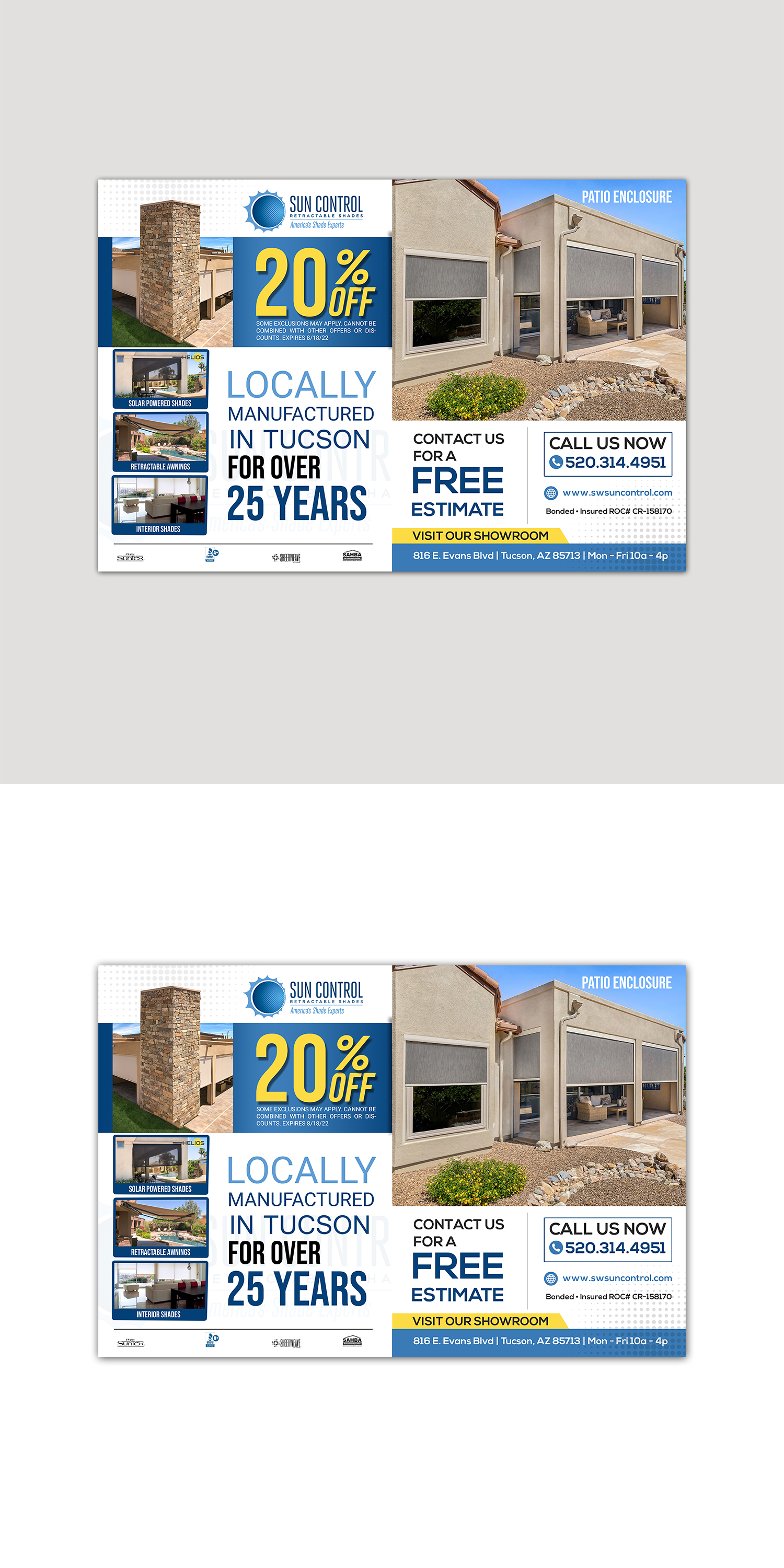 Advertisement Design by Design Motion for Sun Control Retractable Shades | Design #28898925