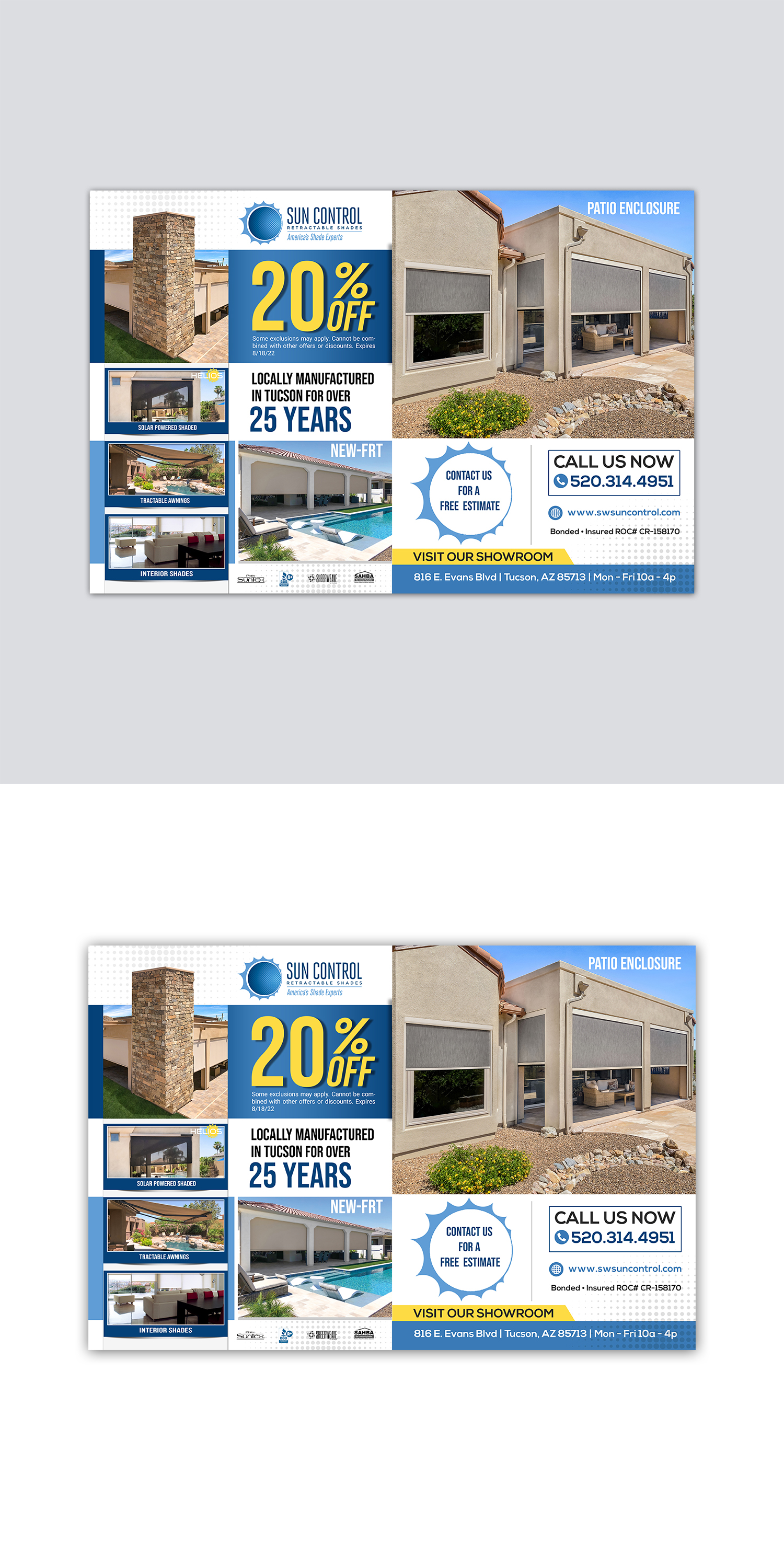 Advertisement Design by Design Motion for Sun Control Retractable Shades | Design #28905063
