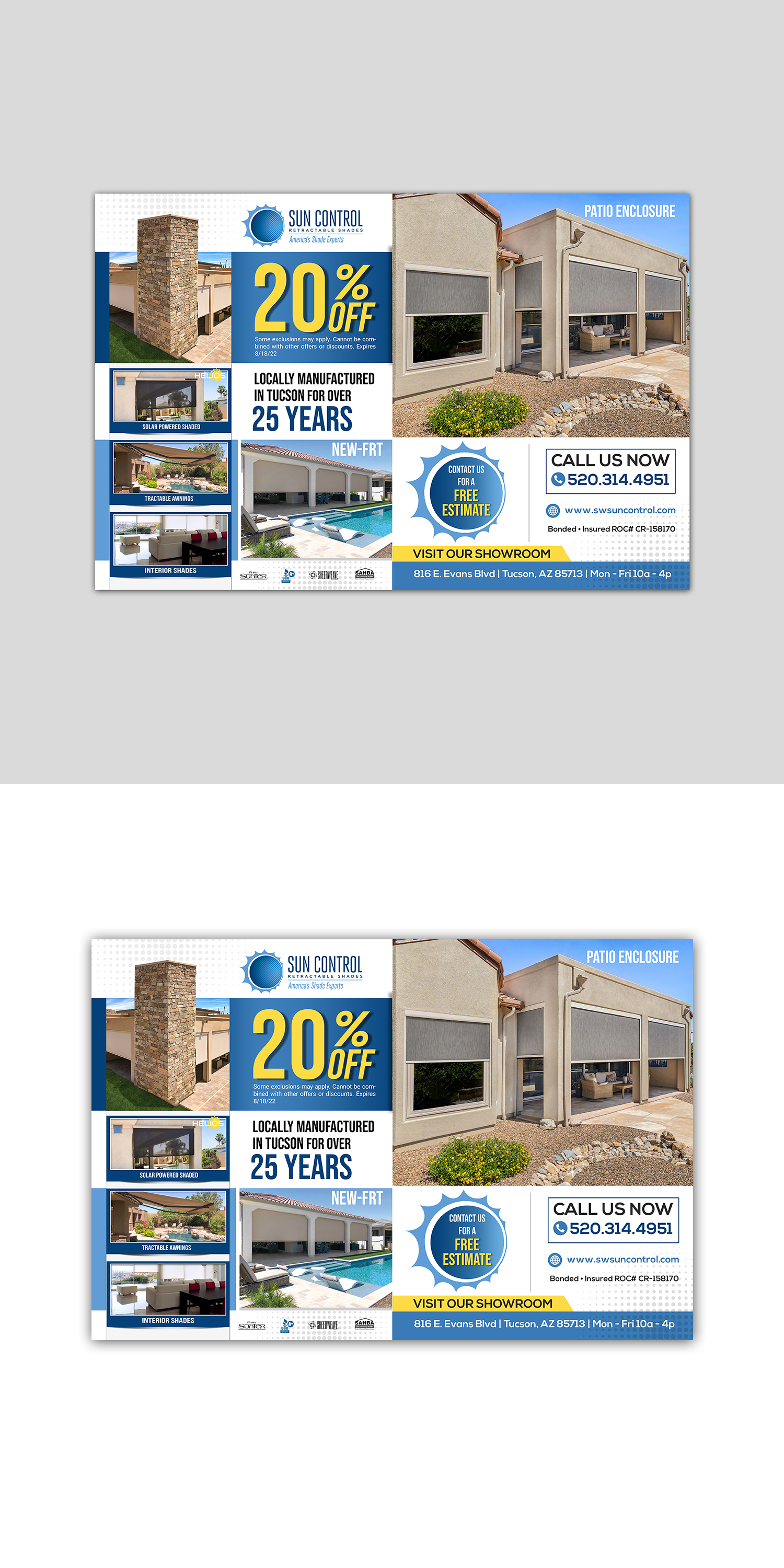 Advertisement Design by Design Motion for Sun Control Retractable Shades | Design #28905668