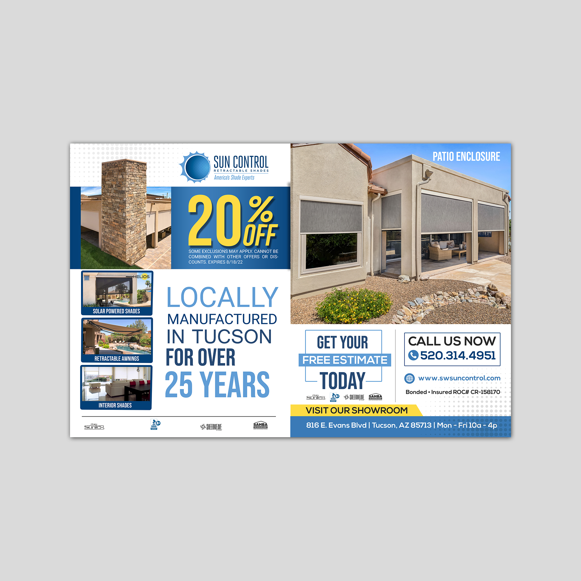 Advertisement Design by Design Motion for Sun Control Retractable Shades | Design #28909972