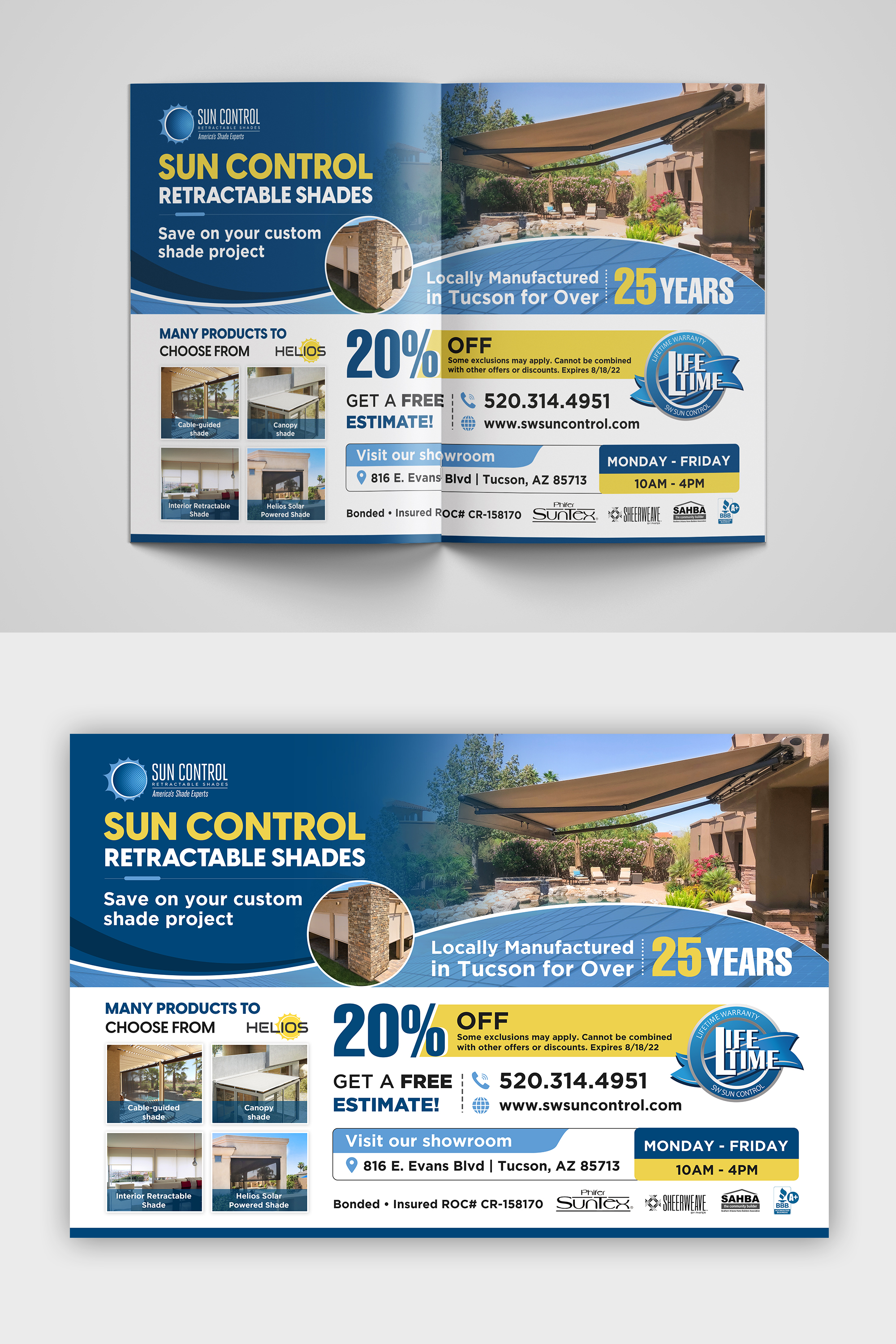 Advertisement Design by debdesign for Sun Control Retractable Shades | Design #28875525