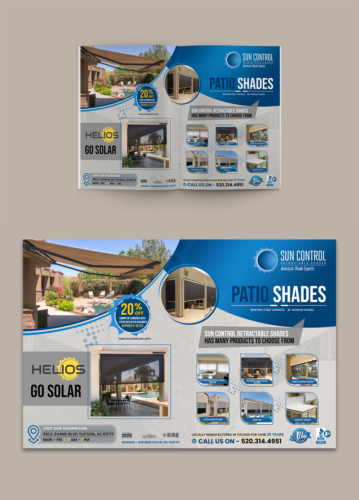 Advertisement Design by debdesign for Sun Control Retractable Shades | Design #28875607
