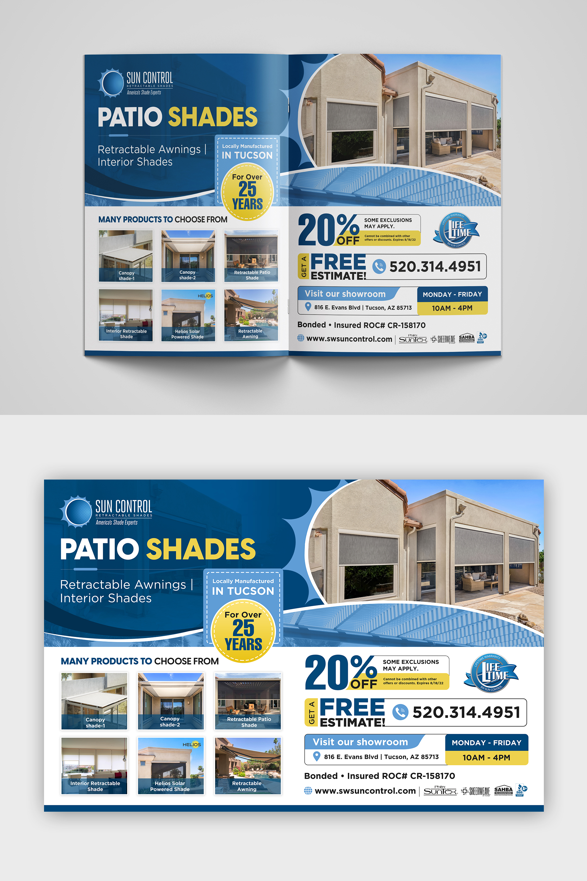 Diseño Publicitario por debdesign para Sun Control Retractable Shades | Diseño #28892671
