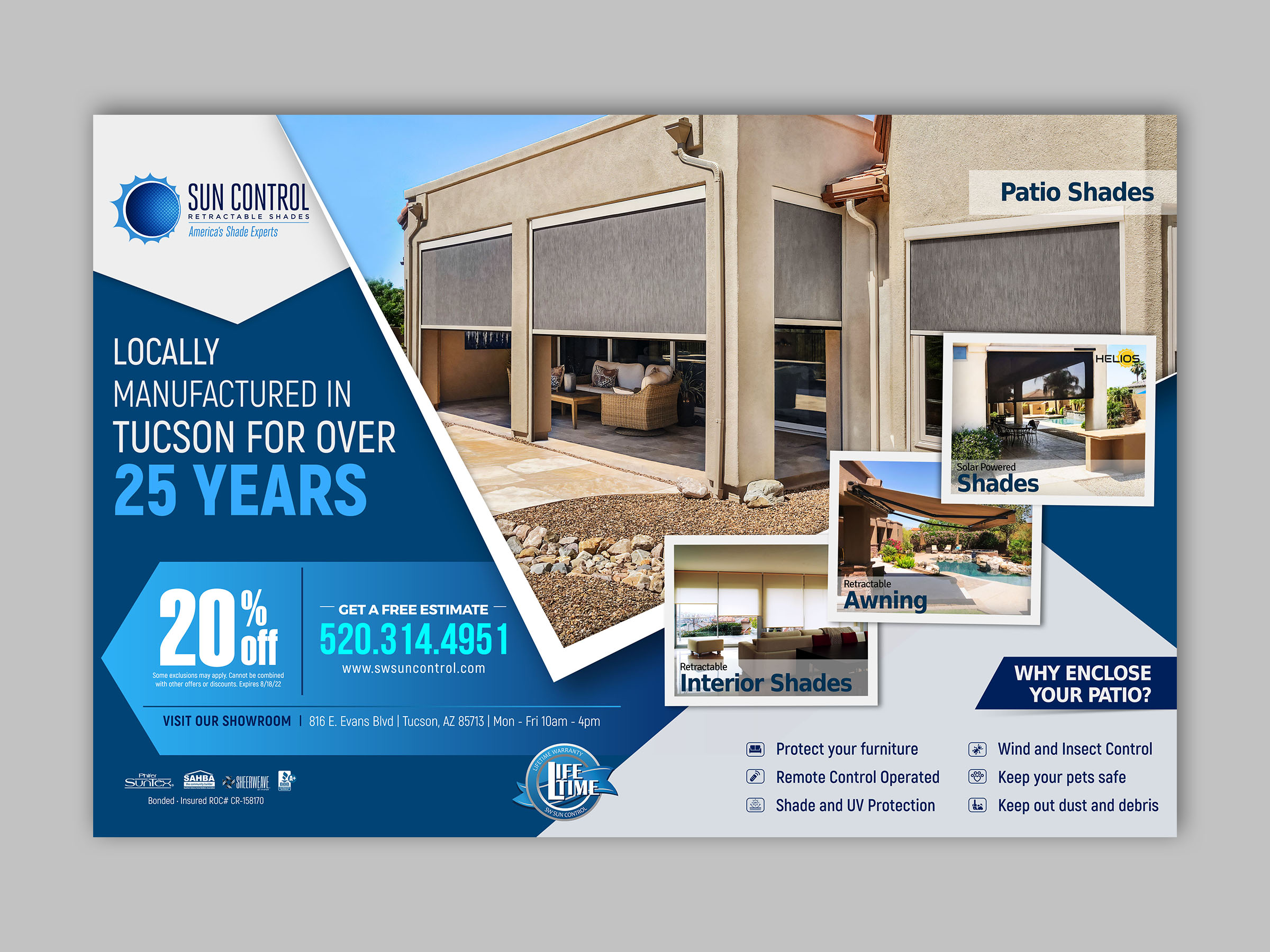 Advertisement Design by rug for Sun Control Retractable Shades | Design #28924265