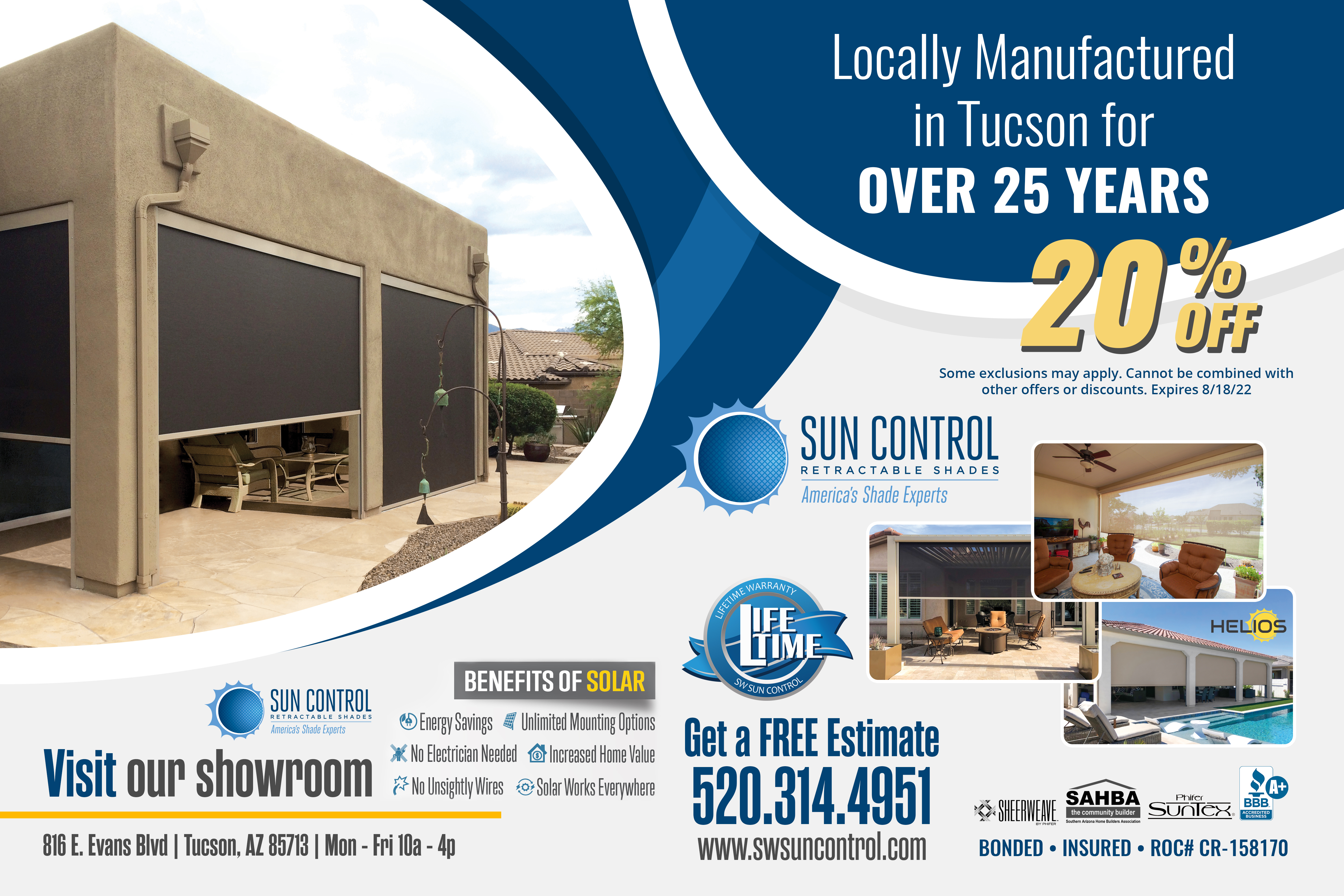 Advertisement Design by Hristo Itchov for Sun Control Retractable Shades | Design #28897658