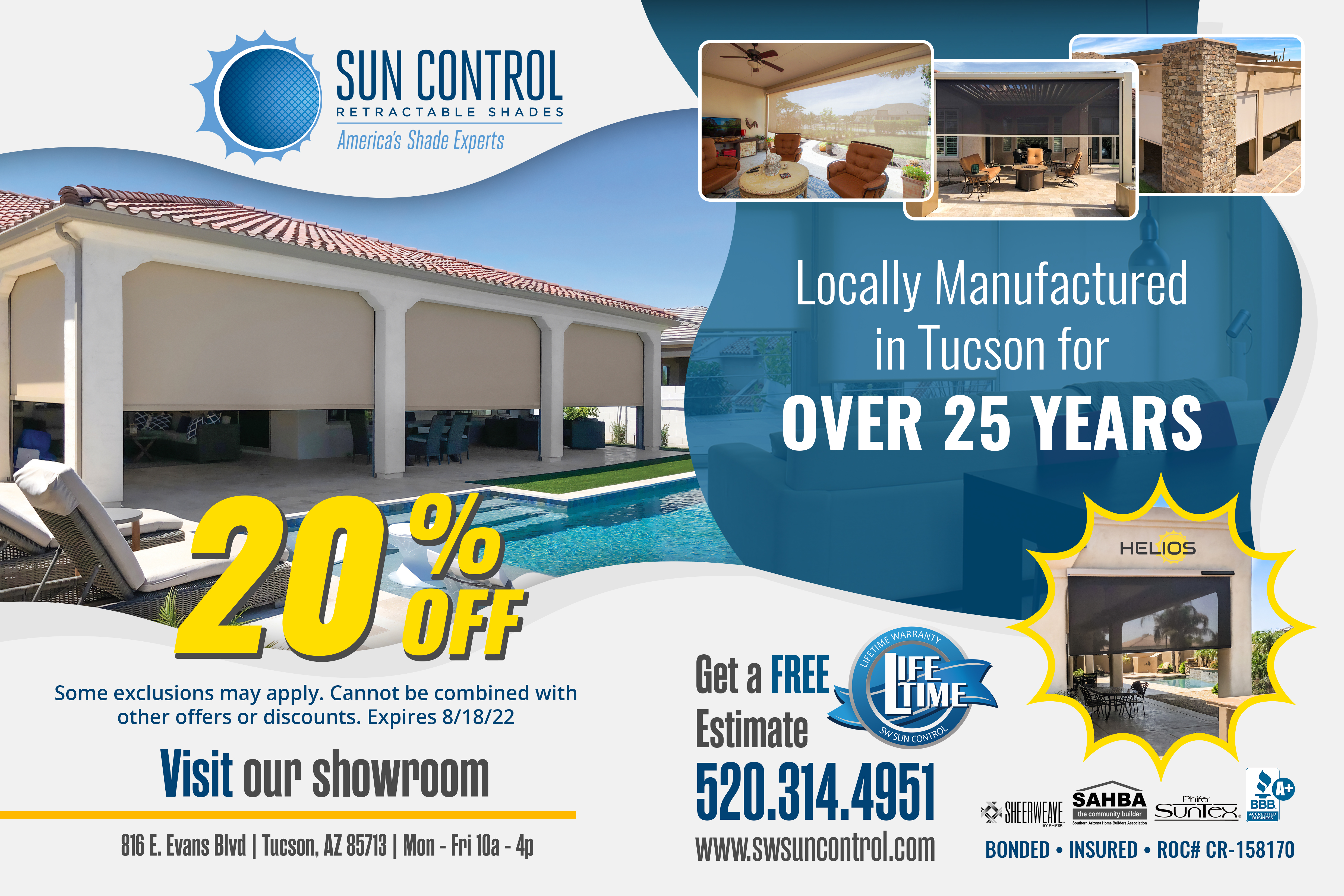 Advertisement Design by Hristo Itchov for Sun Control Retractable Shades | Design #28903237