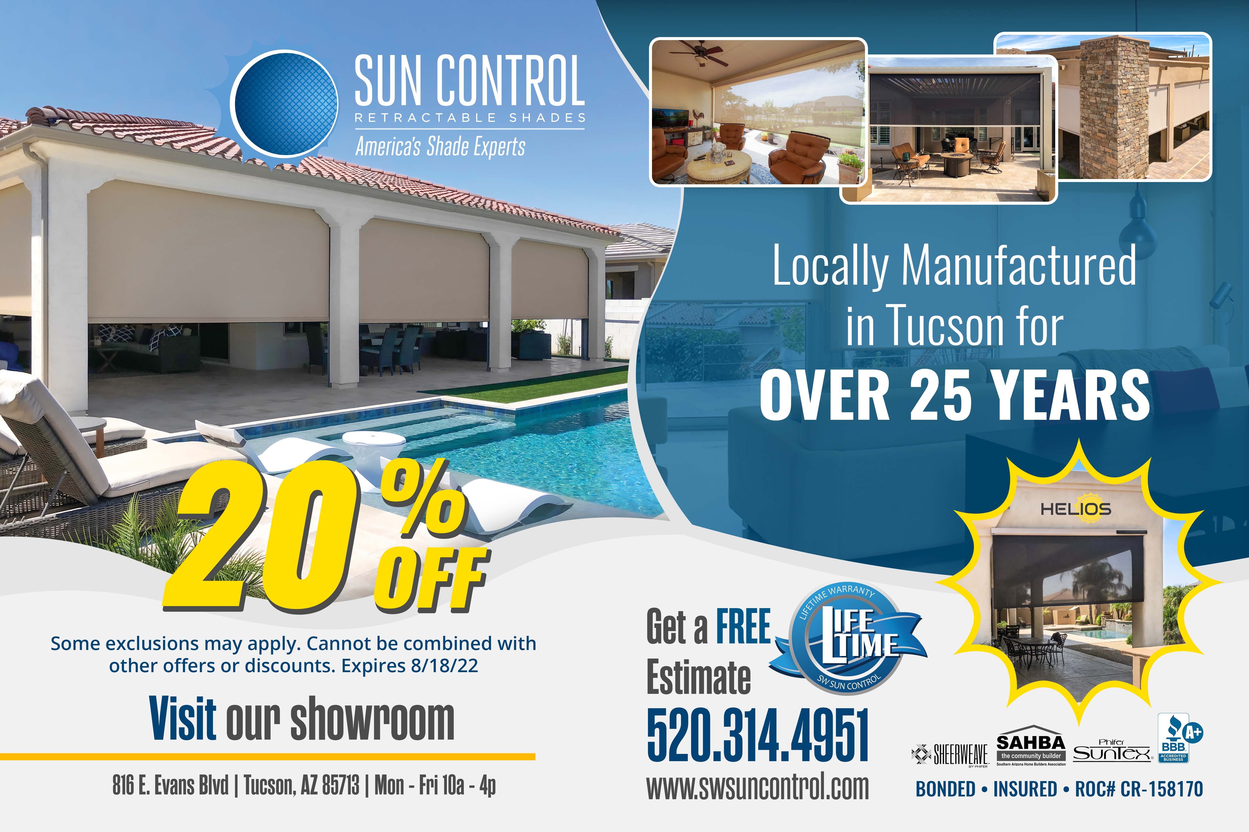 Advertisement Design by Hristo Itchov for Sun Control Retractable Shades | Design #28903238