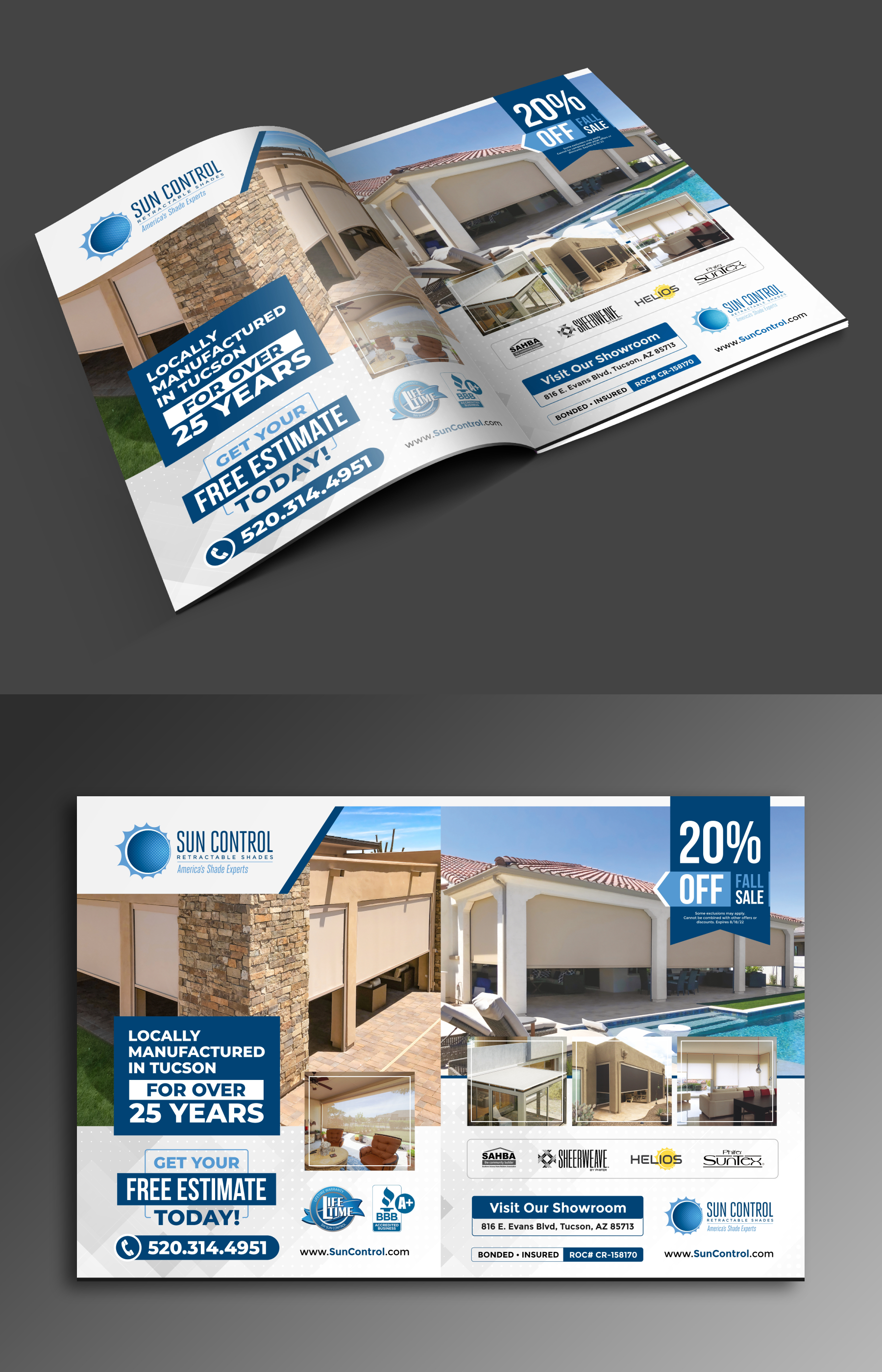 Advertisement Design by ecorokerz for Sun Control Retractable Shades | Design #28876139