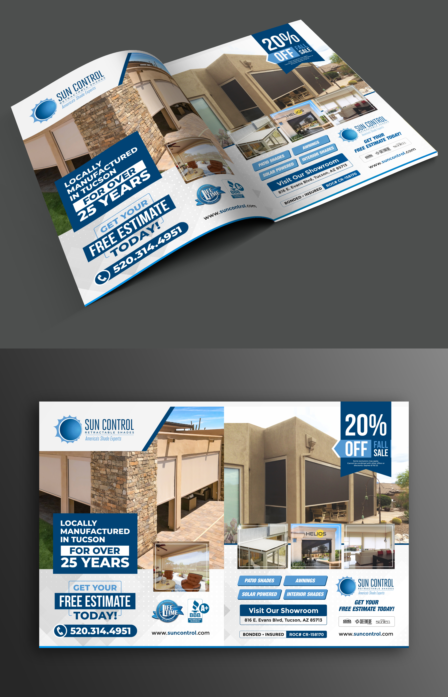 Advertisement Design by ecorokerz for Sun Control Retractable Shades | Design #28886990