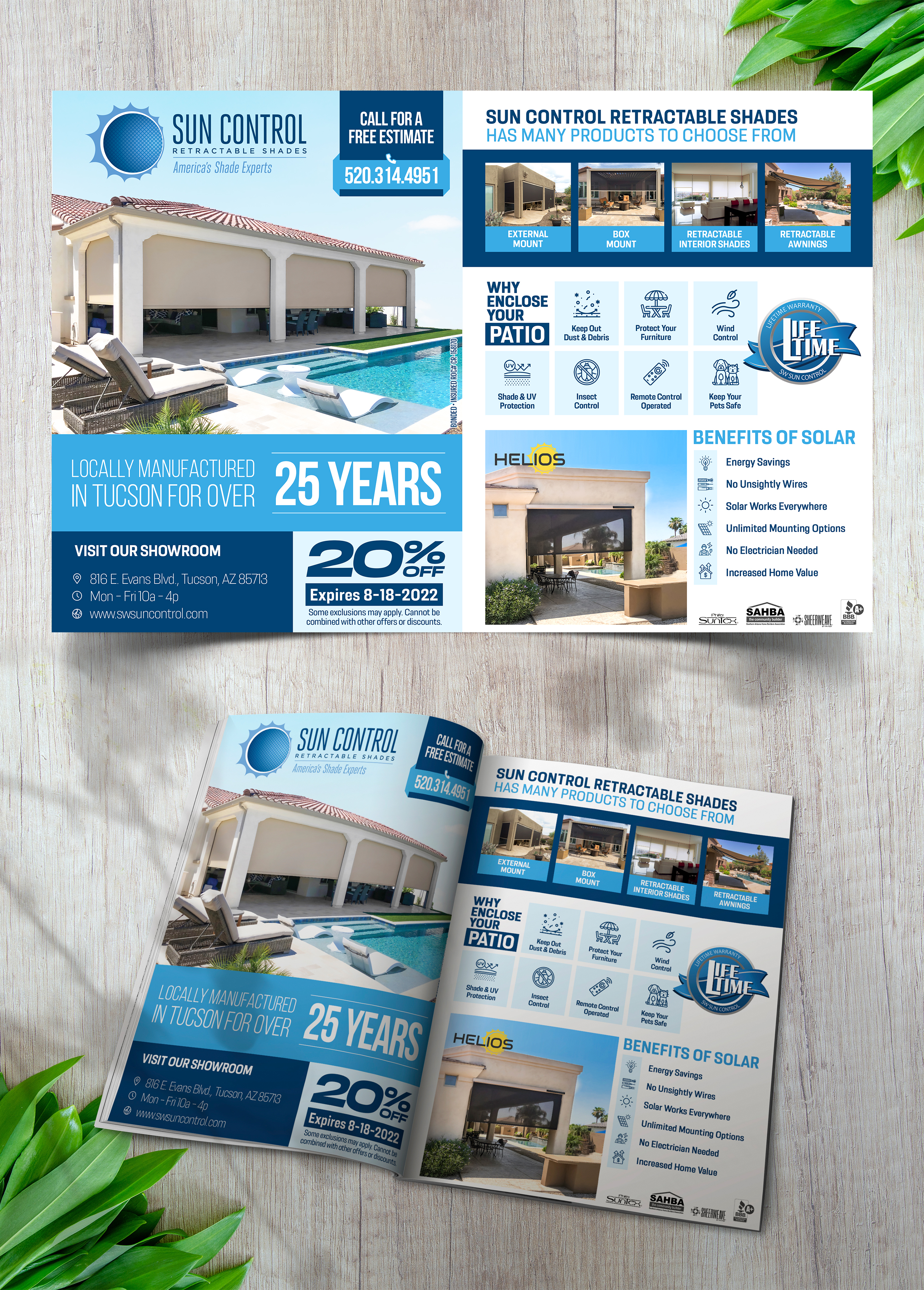 Advertisement Design by Graphic Guy for Sun Control Retractable Shades | Design #28917388