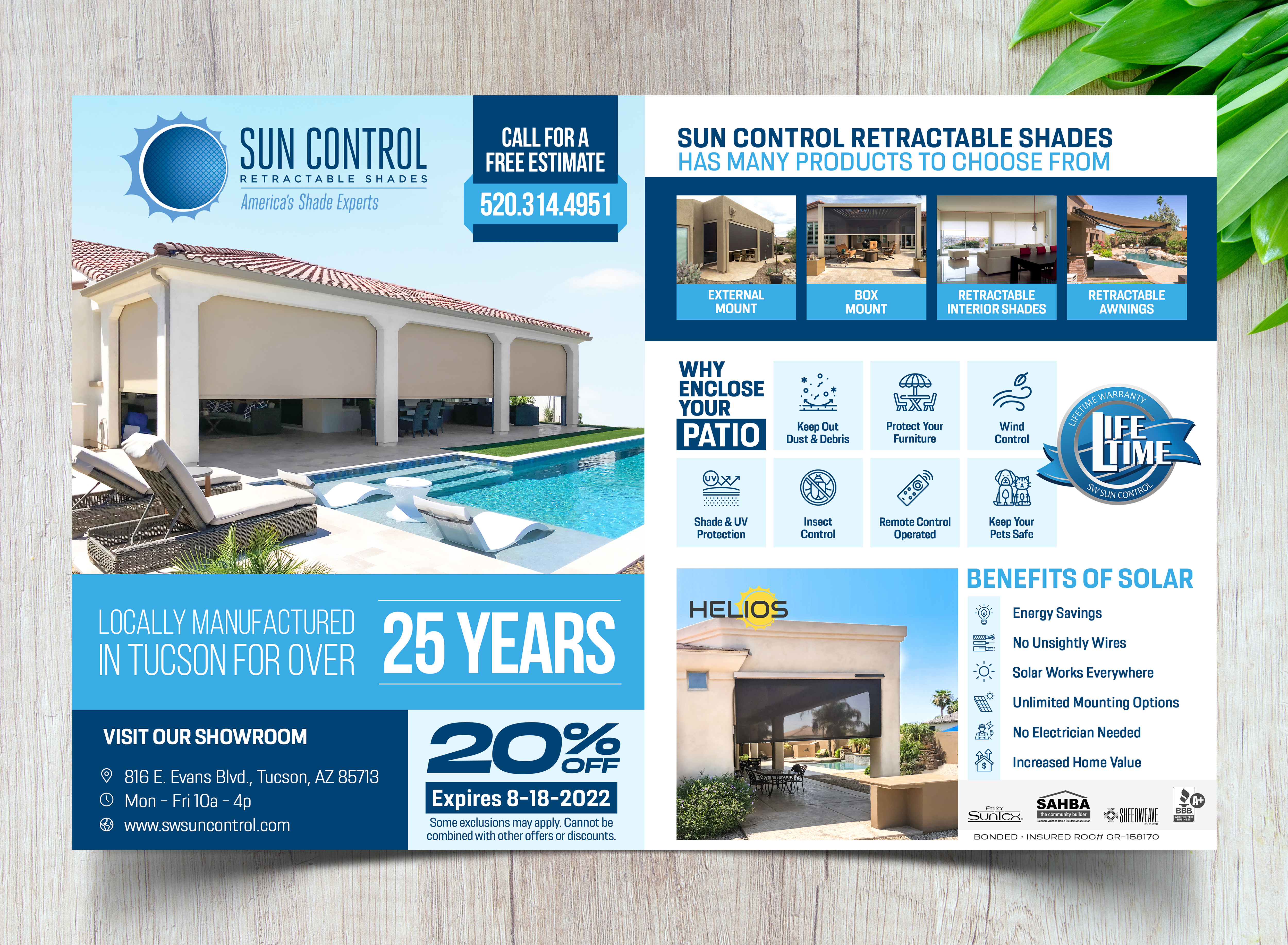 Advertisement Design by Graphic Guy for Sun Control Retractable Shades | Design #28927493