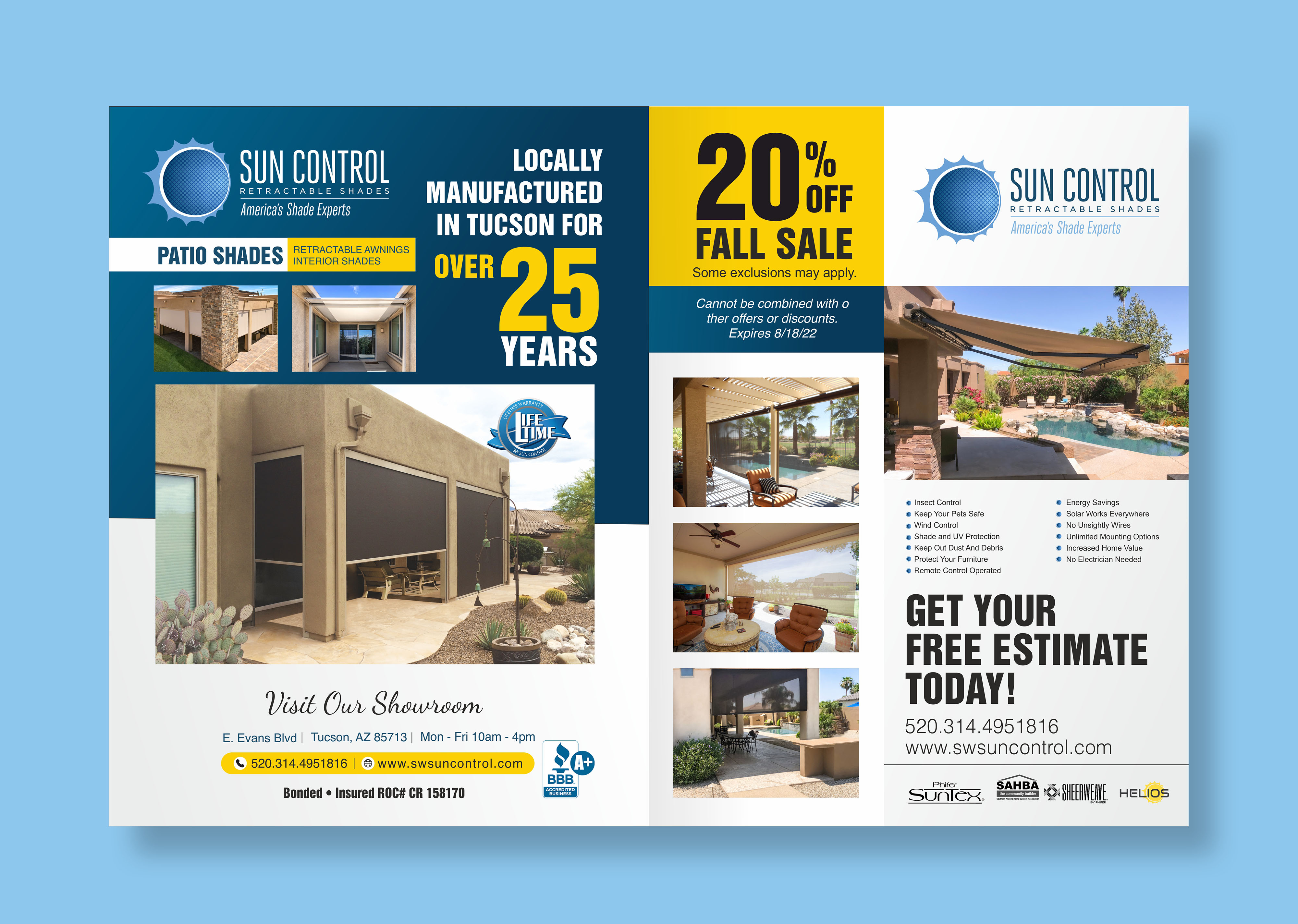 Advertisement Design by Happy18 for Sun Control Retractable Shades | Design #28878097