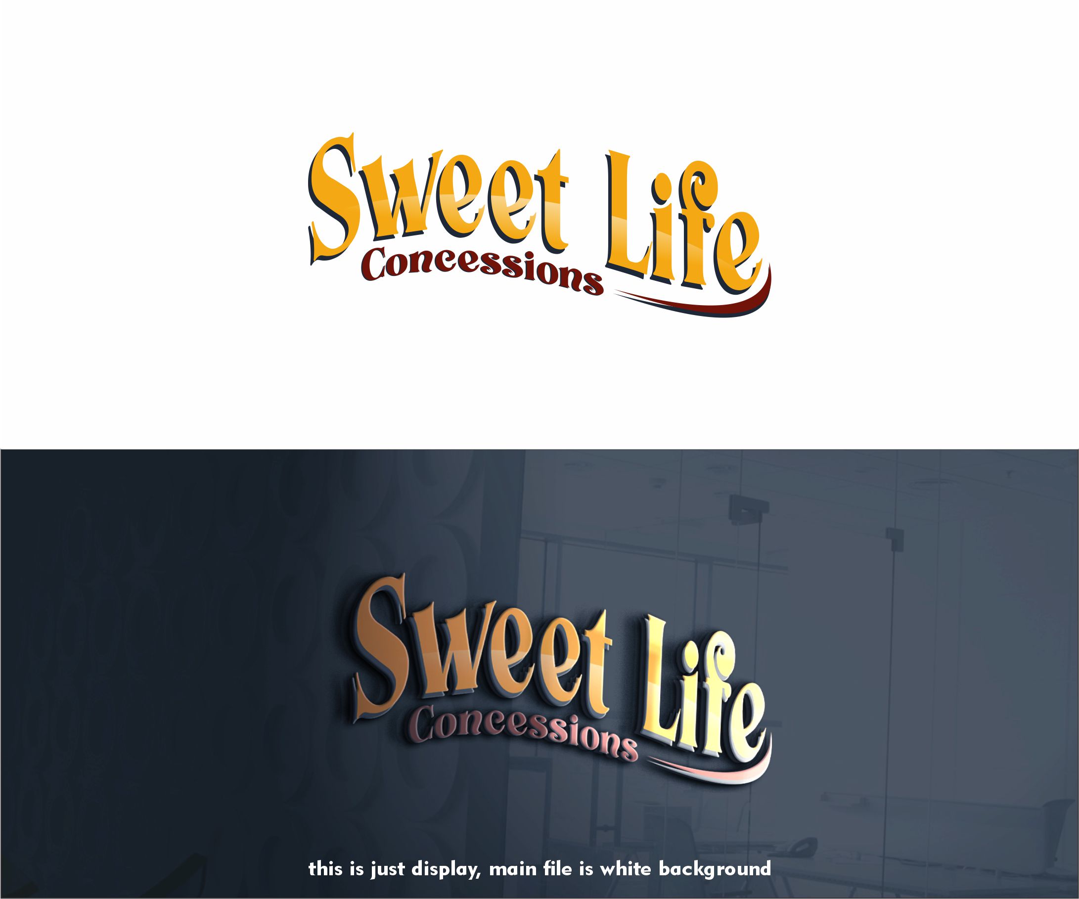 Logo Design by alkaline for Sweet Life Concessions LLC | Design #28874941