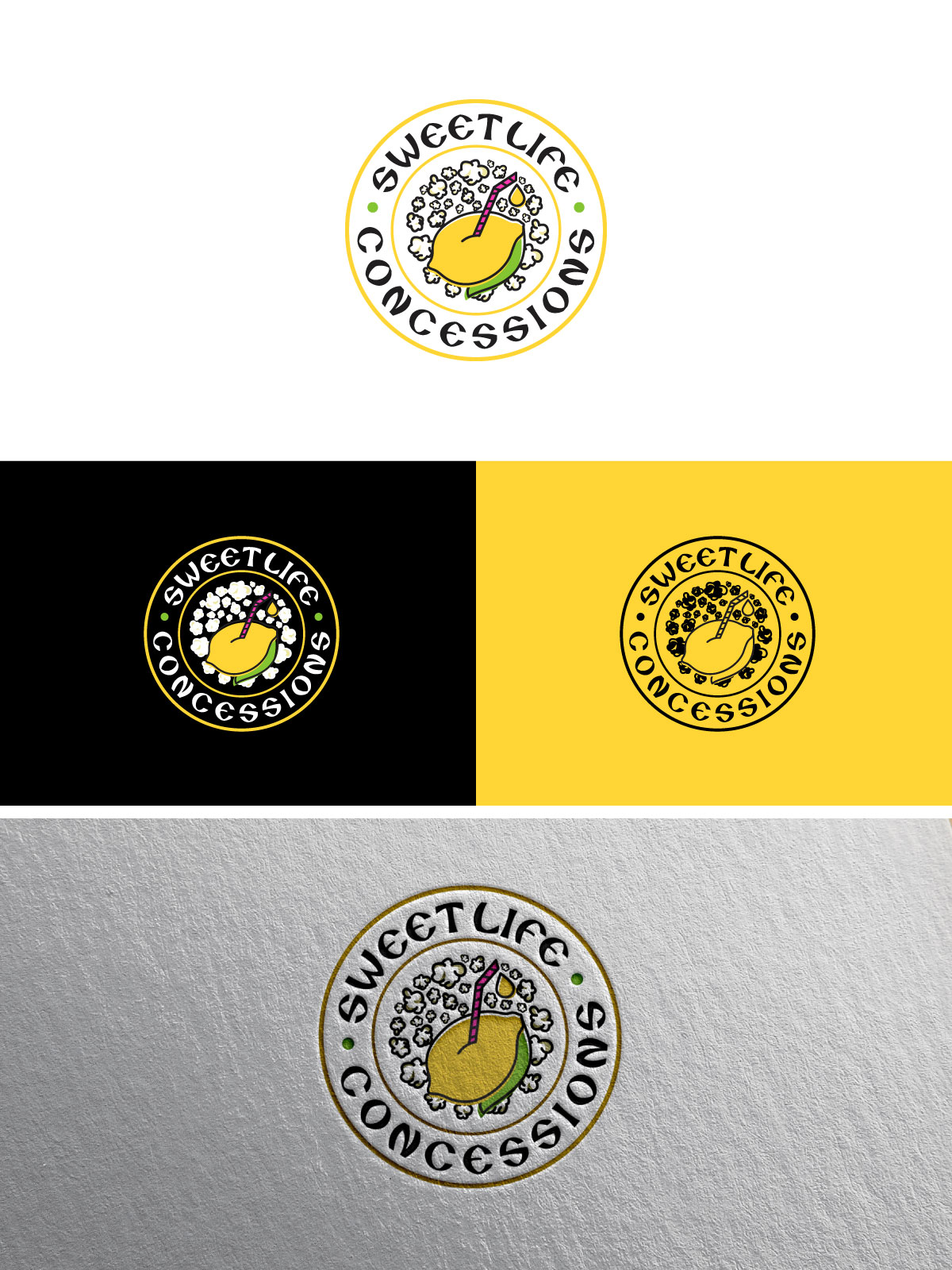 Logo Design by chris Ray for Sweet Life Concessions LLC | Design #28876034