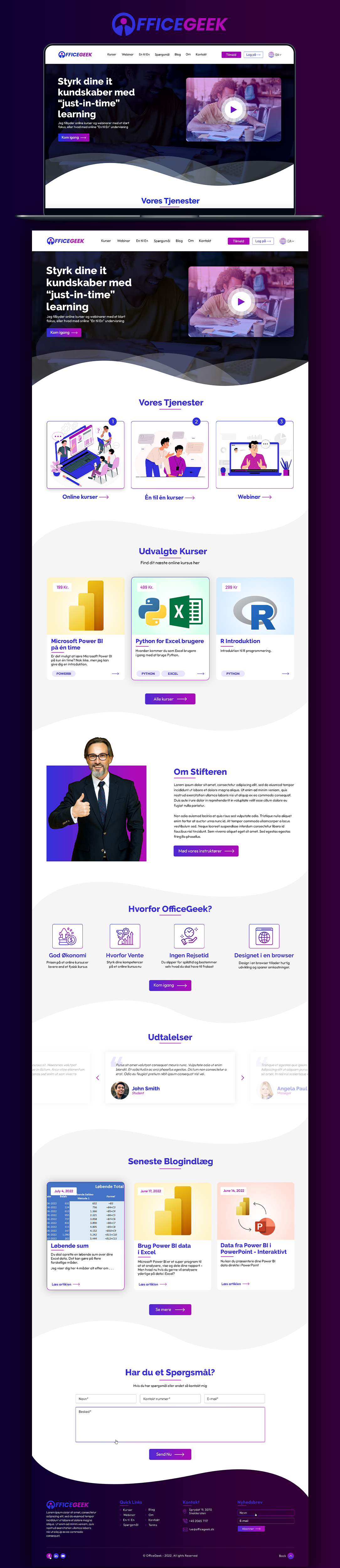 Web Design by Danny Designs & Media for Officegeek | Design #28888487
