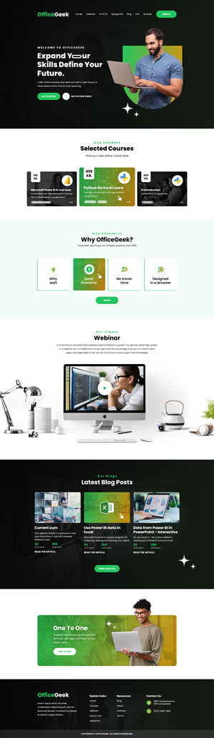Web Design by Hussan for Officegeek | Design #28895914