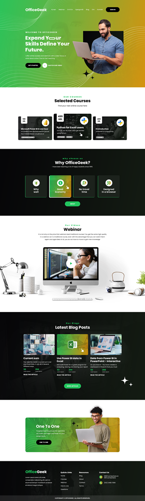 Web Design by Hussan for Officegeek | Design: #28895915