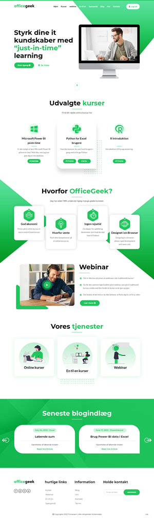 OfficeGeek.dk Frontpage design | Diseño Web por pb