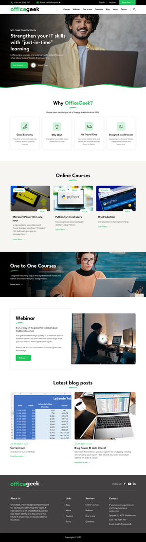 Web Design by Sujit Banerjee for Officegeek | Design: #28893968
