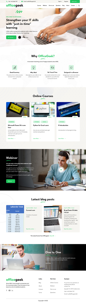 Web Design by Sujit Banerjee for Officegeek | Design #28910968