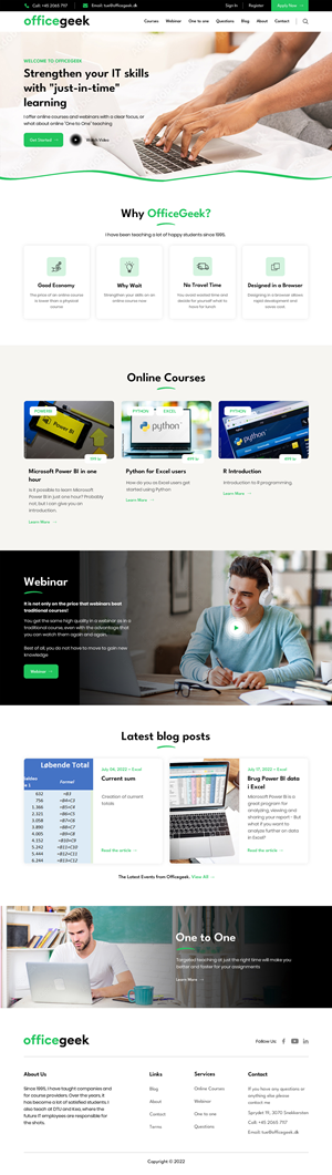 Web Design by Sujit Banerjee for Officegeek | Design: #28910969