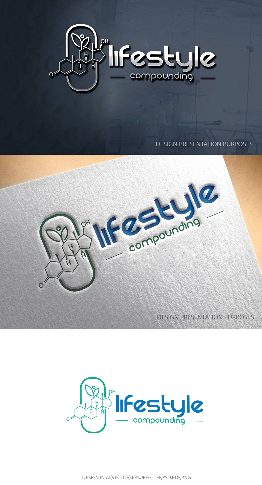 Logo Design by graphicevolution for Lifestyle Compounding | Design #28875473