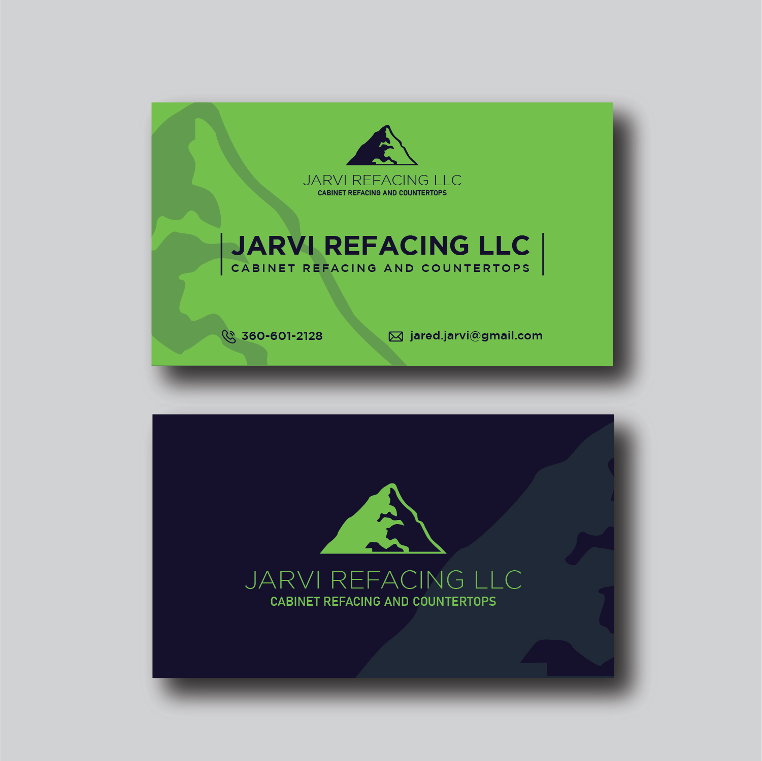 Business Card Design by S.H Designs for Jarvi Refacing LLC | Design #28878381