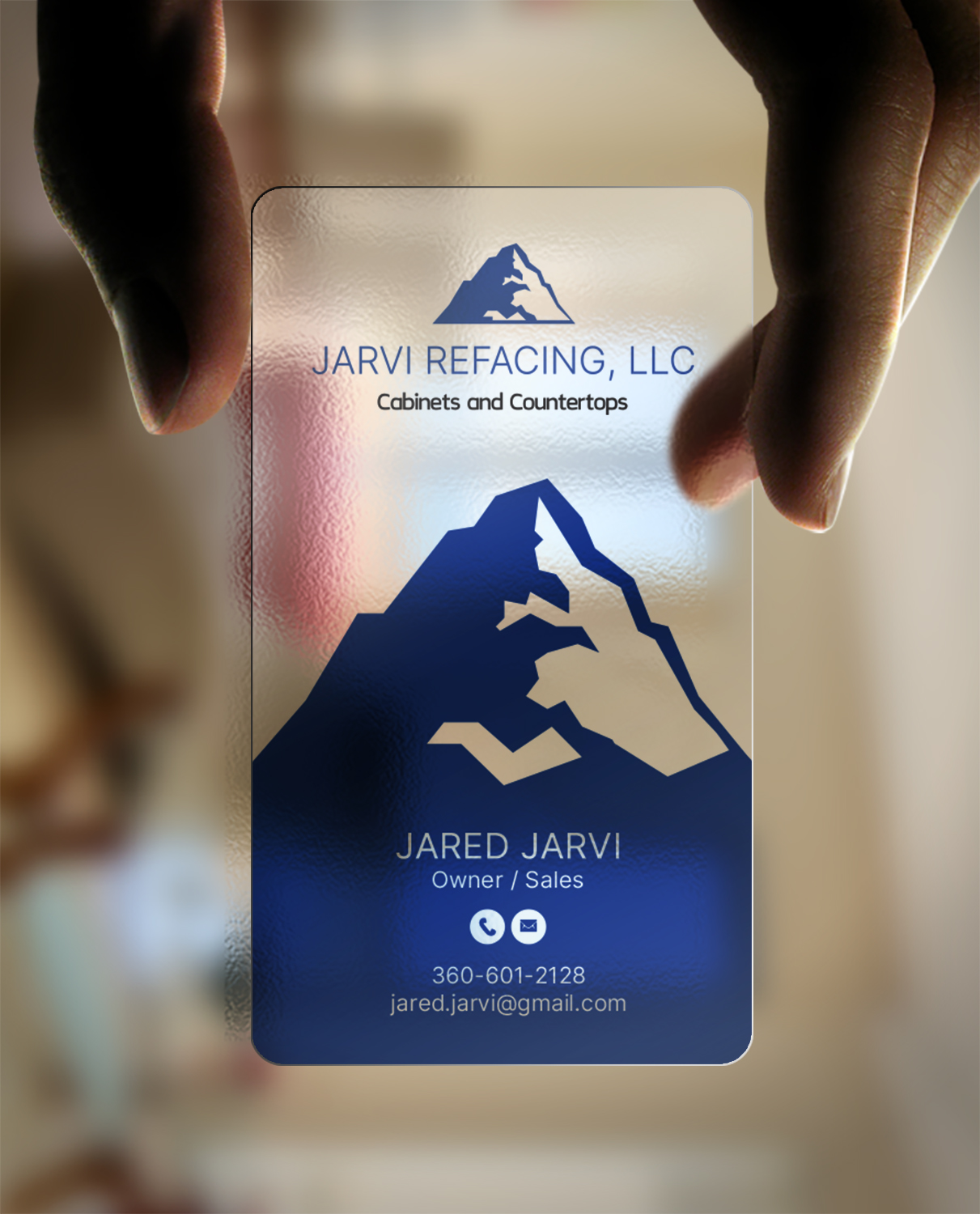 Diseño de Tarjeta de Presentación por chandrayaan.creative para Jarvi Refacing LLC | Diseño #28879794