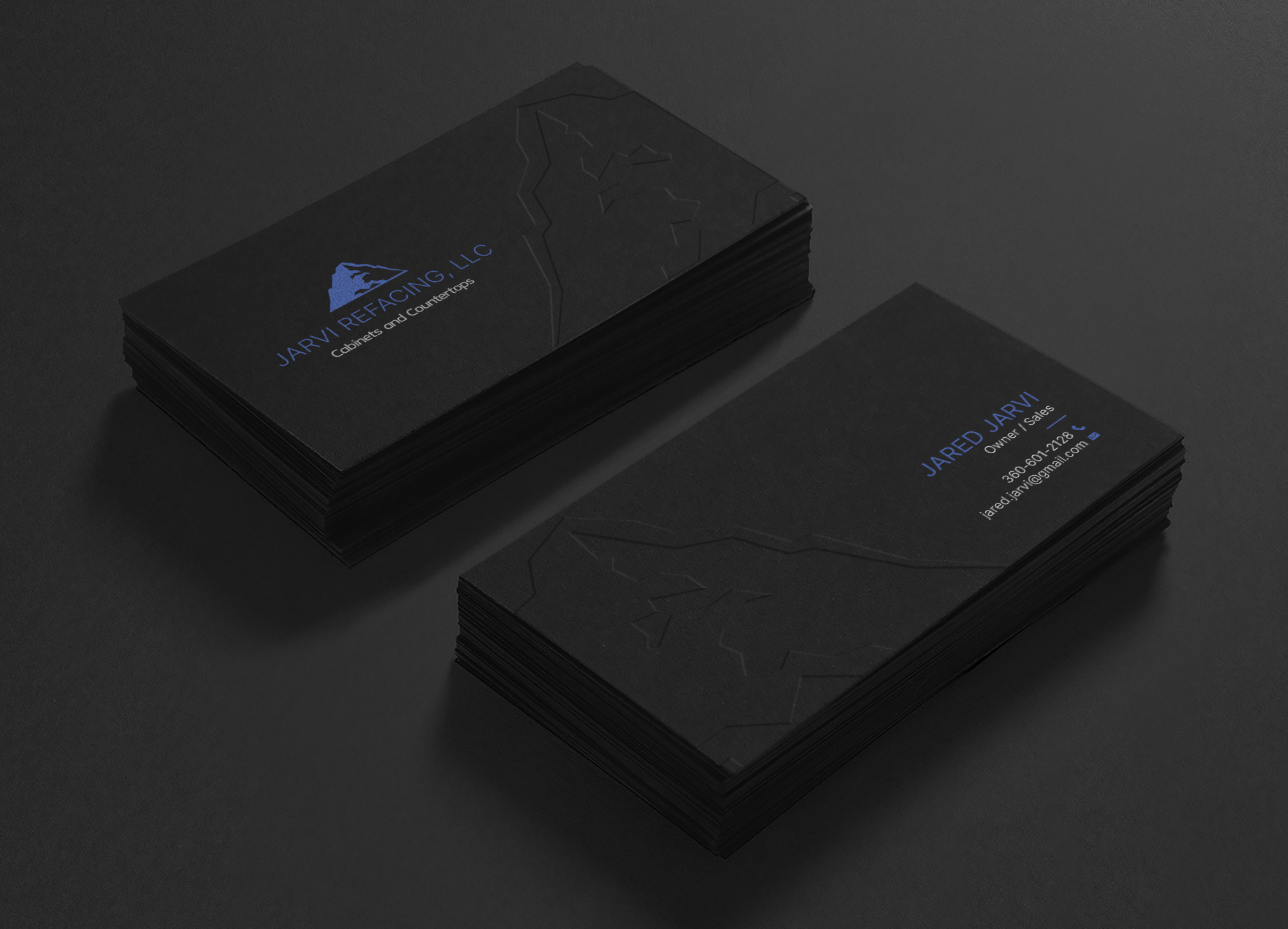 Diseño de Tarjeta de Presentación por chandrayaan.creative para Jarvi Refacing LLC | Diseño #28879796