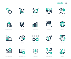 East2 custom graphic website icons | Grafik-Design von PancaReg
