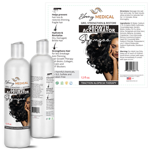 Ebony Medical Shampoo Label | Grafik-Design von Sajal Samaddar