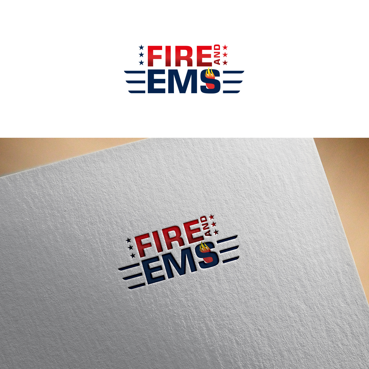 Logo Design by Maxo-Biz for Fire and EMS | Design #28880337