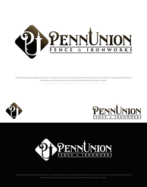 PennUnion Fence & Ironworks | Logo Design by viraj1676