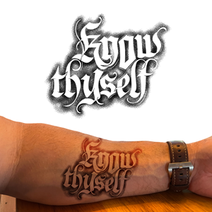 Know thyself | Diseño de Tatuaje por BUTTER work