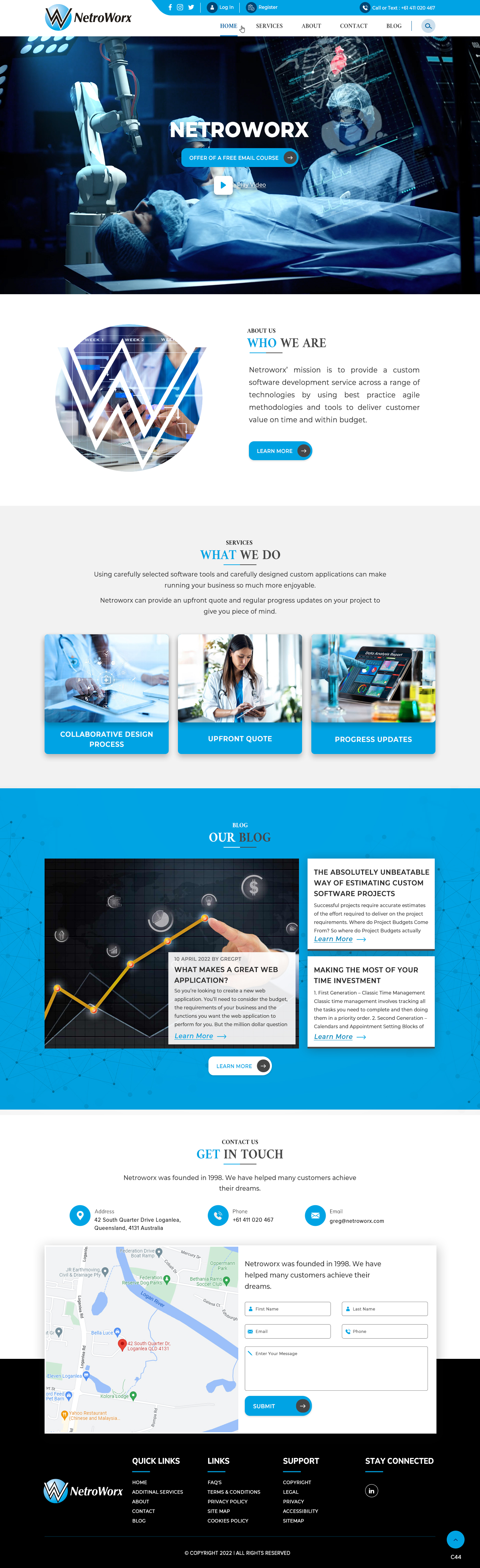 Wordpress Design by pb for Netroworx | Design #28890518