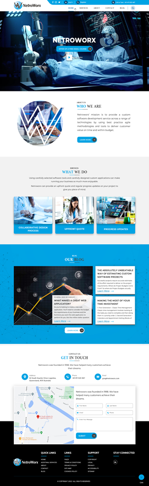 Wordpress Design by pb for Netroworx | Design: #28890518