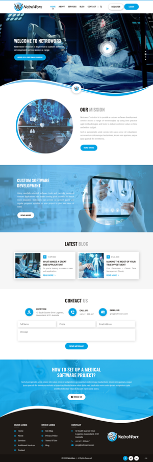 Wordpress Design by pb for Netroworx | Design: #28890520