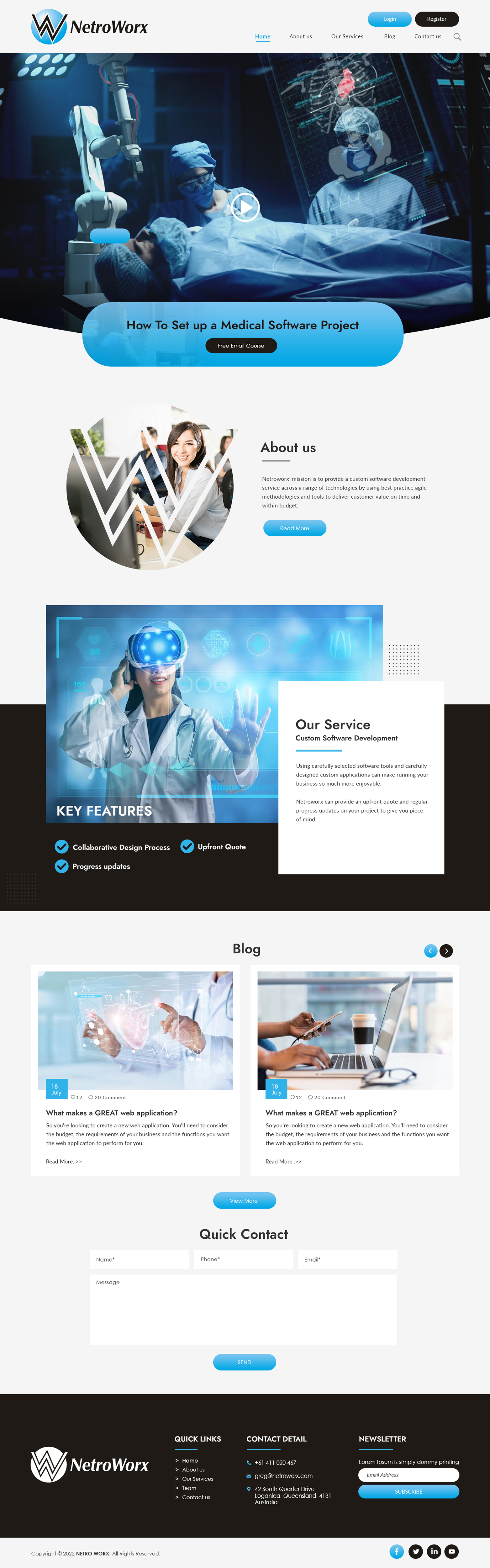 Diseño Wordpress por bdesigner9 para Netroworx | Diseño #28890176