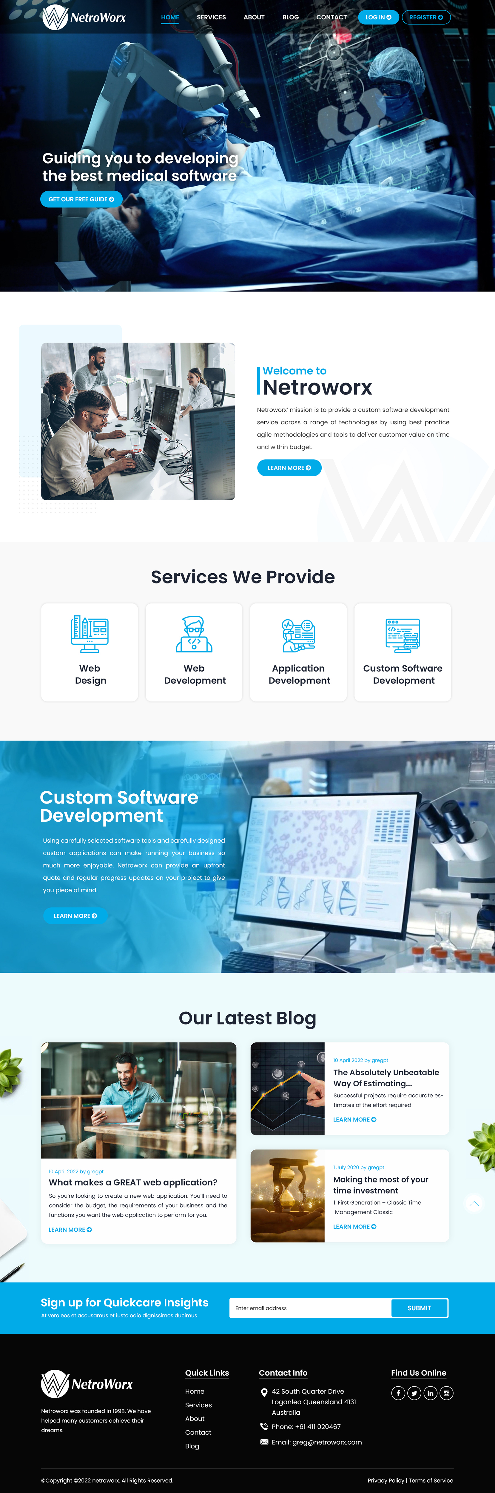 Wordpress Design by Titan Eagle for Netroworx | Design #28895617