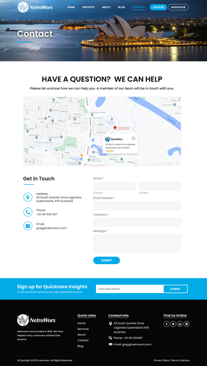 Wordpress Design by Titan Eagle for Netroworx | Design: #28921930