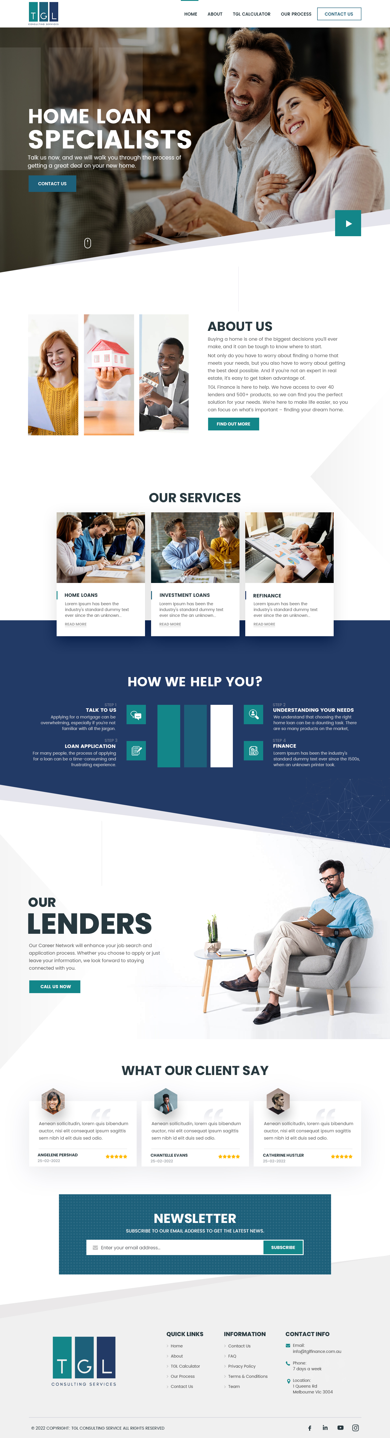 Web Design by NZ Creatives for TGL Consulting Services Pty Ltd | Design #28931109