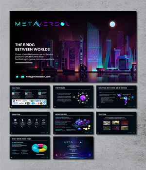 Web3.0 Metaverse as a Service Pitch Deck | Design de PowerPoint par artbitin