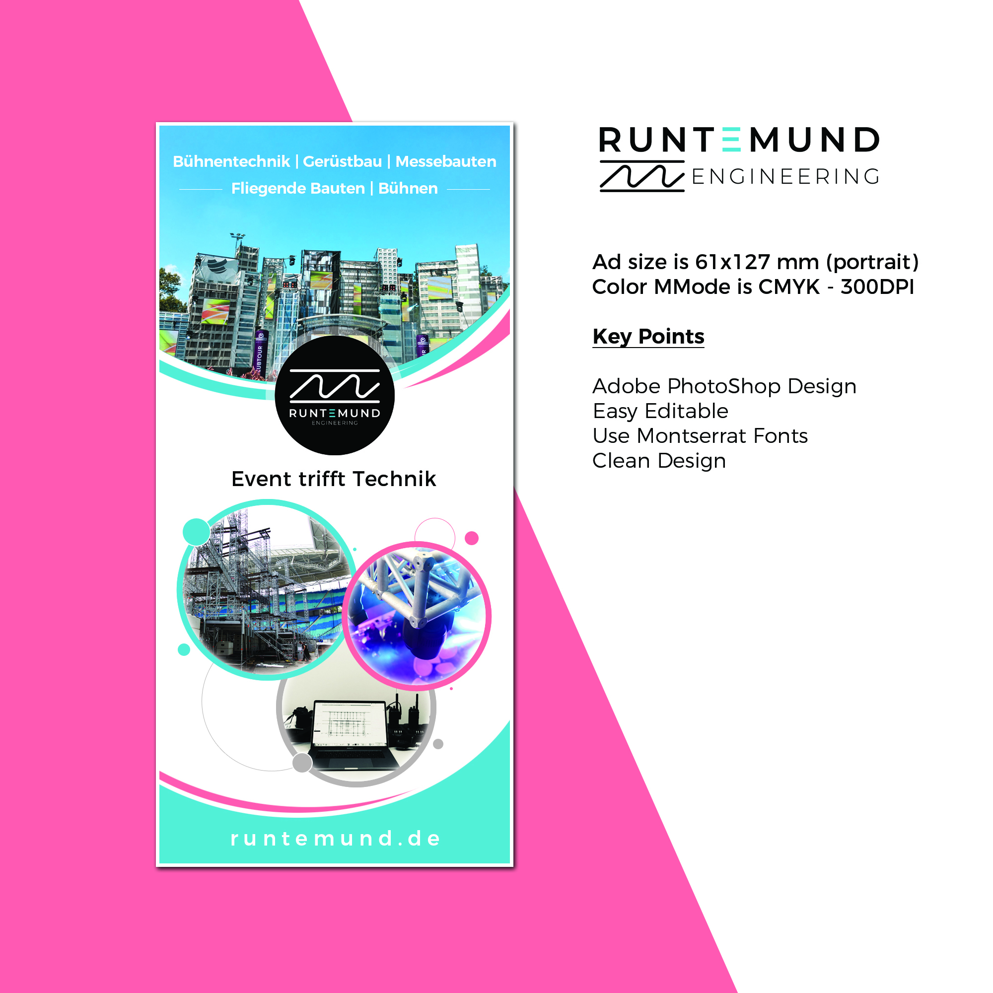 Newspaper Ad Design by FaharMirza for Runtemund Engineering | Design #28901207