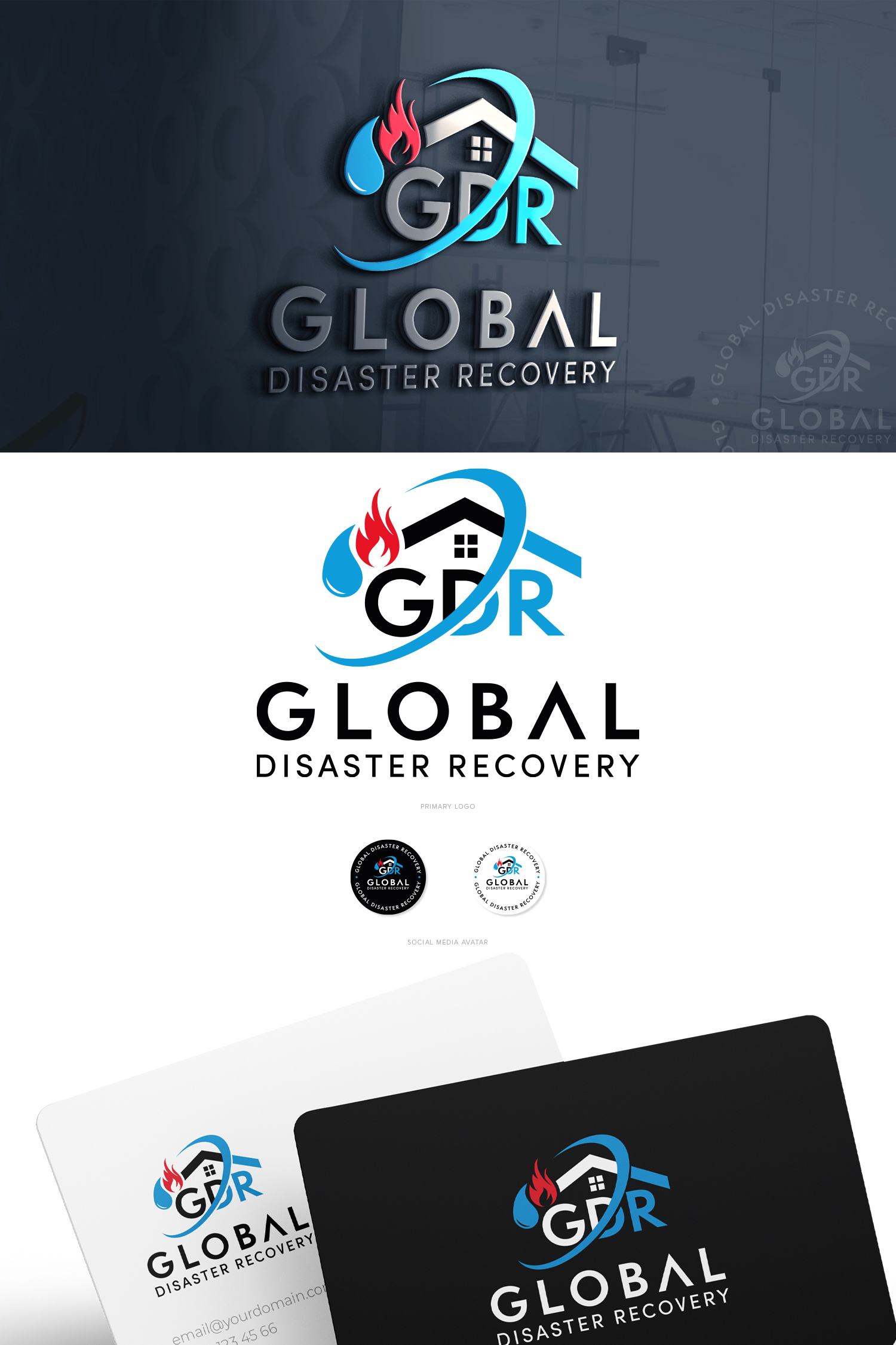 Logo Design by designbysy for Global Disaster Recvoery, Inc. | Design #28900196