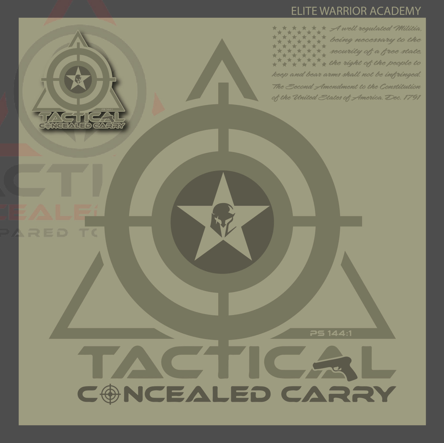 T-shirt Design by Get'n Graphic for Tactical Concealed Carry | Design #28917178